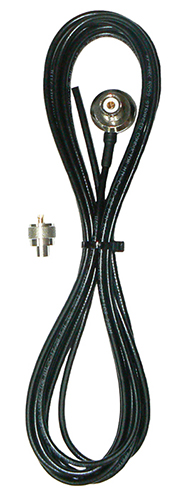 Right-angle UHF female cable assembly – 4.7m MIL-SPEC RG58A/U, UHF Male